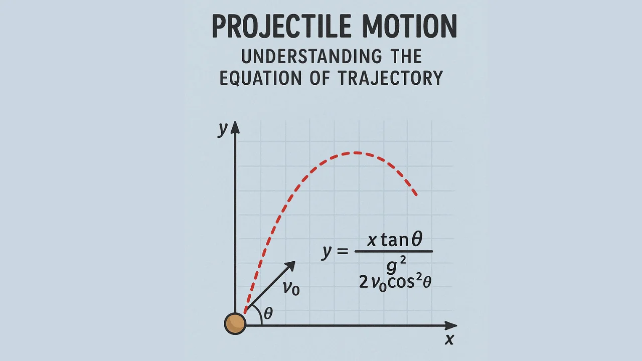 projectile motion trajectory diagram