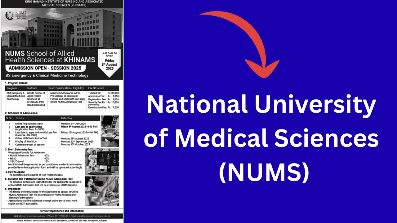 National University of Medical Sciences (NUMS)