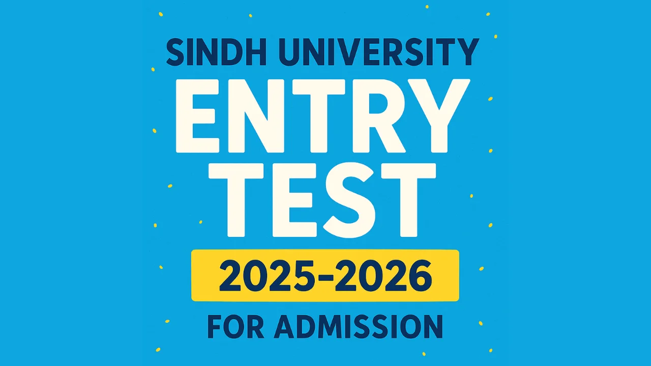 Sindh University Entry Test 2025-2026