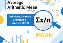 Average Arithmetic Mean: Definition, Formula, Examples & Practice MCQs